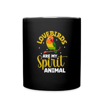 Lieblingstier - Unzertrennliche - Tasse einfarbig - Schwarz - Vorne