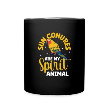 Favorite animal - Sun parakeet - Full Colour Mug - black - Front