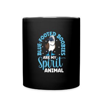 Favorite animal - Blue-footed boobies - Full Colour Mug - black - Front