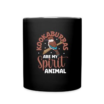 Favorite animal - Kookaburra - Full Colour Mug - black - Front