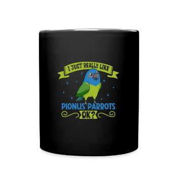 I love my red-rumped parrot - Full Colour Mug - black - Front