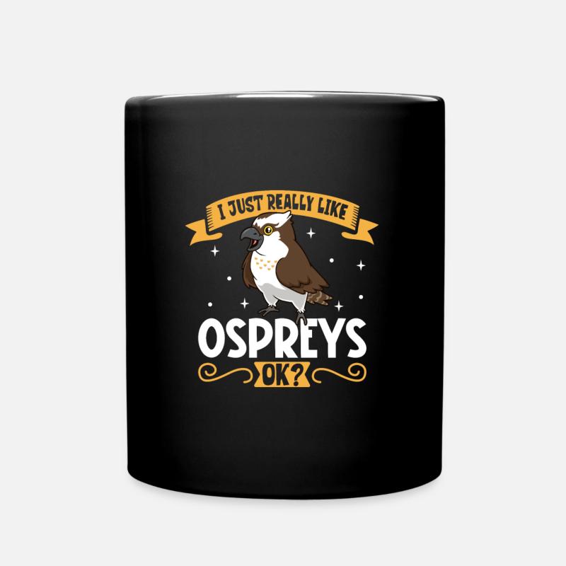 I love my osprey - Full Colour Mug - black