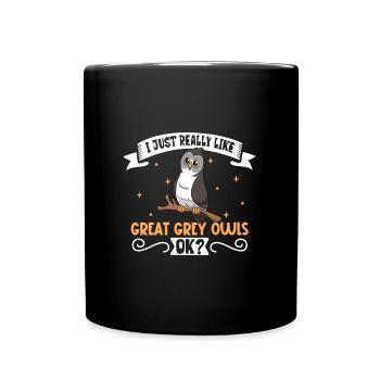 I love my Bearded Owl - Full Colour Mug - black - Front