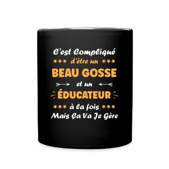 Educateur - Mug uni - noir - Devant