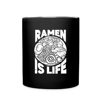 Ramen Lover Japanese Noodle Soup Ramen - Full Colour Mug - black - Front