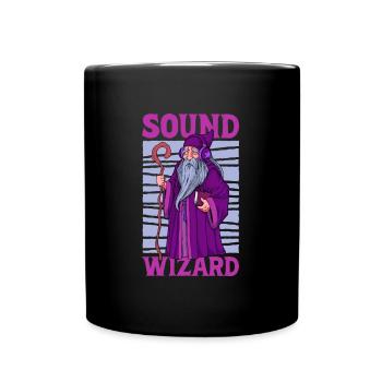 Sound Wizard - Sound Engineer - Full Colour Mug - black - Front