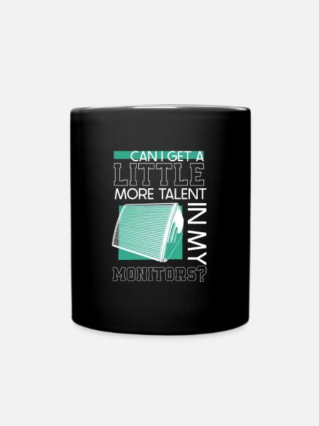 Plus de talents dans le moniteur - ingénieur du son - Mug uni - noir