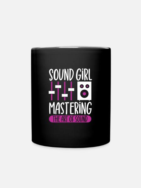 Sound Girl - Tontechnikerin - Tasse einfarbig - Schwarz