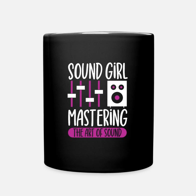 Sound Girl - Tontechnikerin - Tasse einfarbig - Schwarz