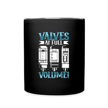 Tubes to Full Volume - Vacuum Tubes - Full Colour Mug - black - Front