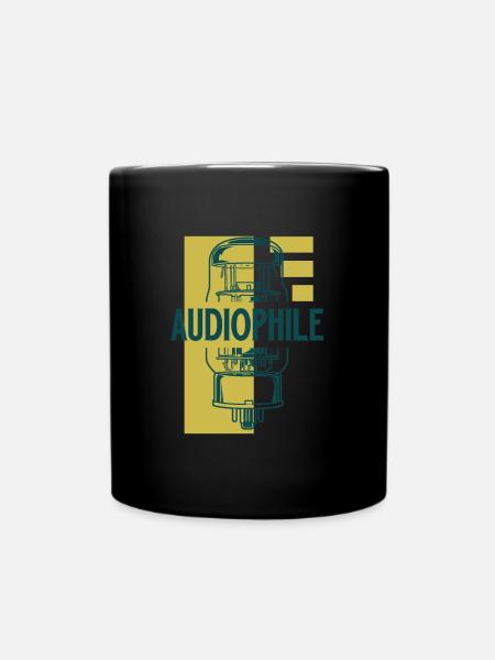 Audiophile - Tube à vide - Mug uni - noir