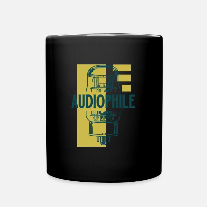 Audiophile - Tube à vide - Mug uni - noir