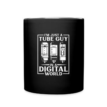 Tube Guy - Röhrenverstärker - Tasse einfarbig - Schwarz - Vorne