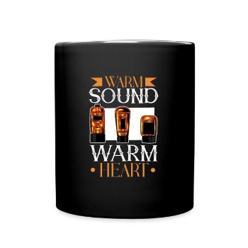 Warmer Sound - Vakuumröhren - Tasse einfarbig - Schwarz - Vorne