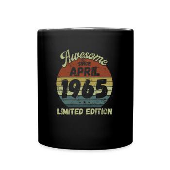 Génial depuis avril 1965 - Anniversaire - Mug uni - noir - Devant