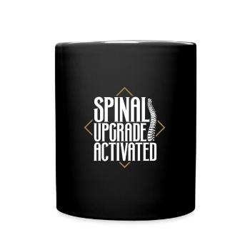 Spine Upgrade Enabled - Back Surgery - Full Colour Mug - black - Front