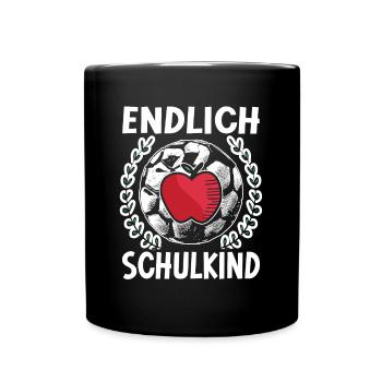 School 1. Grade - Tasse einfarbig - Schwarz - Vorne
