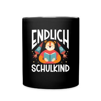 School 1. Grade - Tasse einfarbig - Schwarz - Vorne
