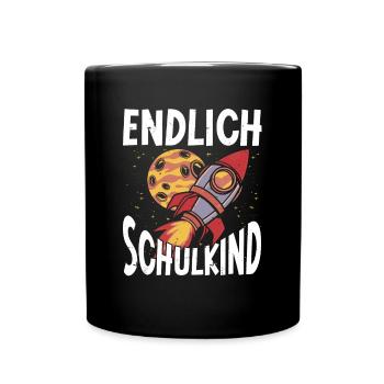 School 1. Grade - Tasse einfarbig - Schwarz - Vorne