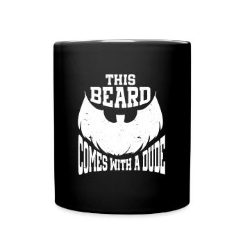 Citation à barbe Hommes barbus - Mug uni - noir - Devant