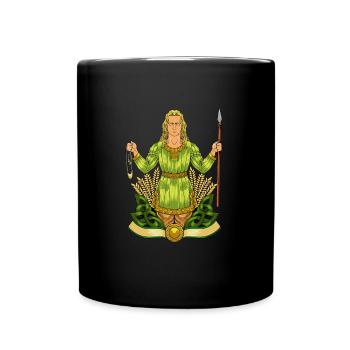 God of Celtic Mythology - Lugh - Full Colour Mug - black - Front