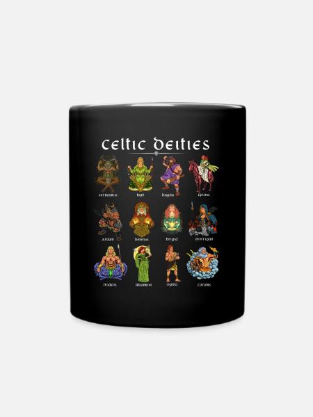 Götter der keltischen Mythologie - Tasse einfarbig - Schwarz