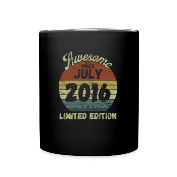 Awesome since July 2016 - Geburtstag - Tasse einfarbig - Schwarz - Vorne