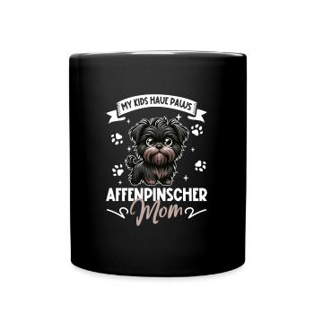 Maman Affenpinscher - Mug uni - noir - Devant
