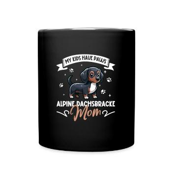 Alpine Dachsbracke Mama - Full Colour Mug - black - Front