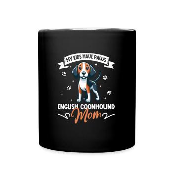 Maman Coonhound anglaise américaine - Mug uni - noir - Devant