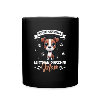 Austrian Pinscher Mom - Full Colour Mug - black - Front