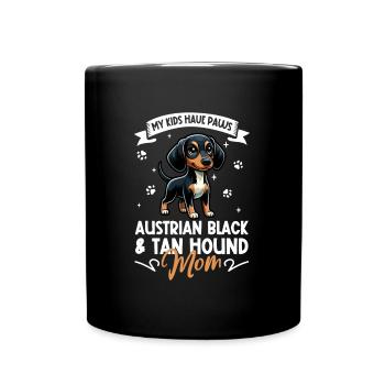 Austrian Black and Tan Hound Mama - Tasse einfarbig - Schwarz - Vorne
