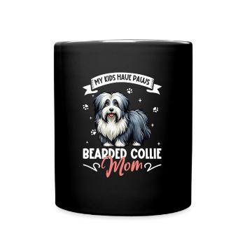 Maman Bearded Collie - Mug uni - noir - Devant