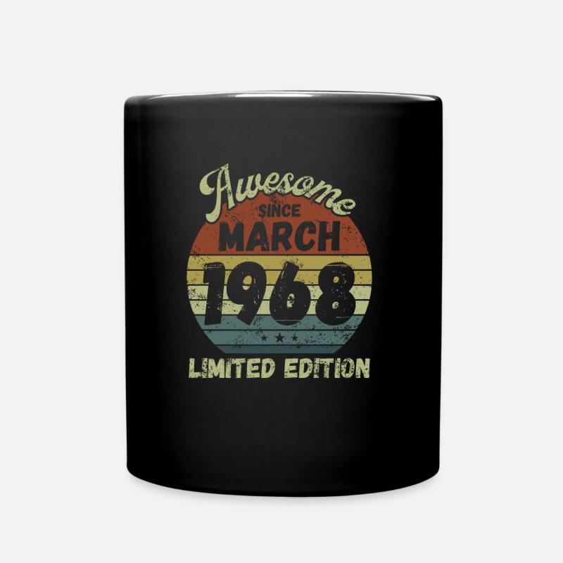 Génial depuis mars 1968 - Anniversaire - Mug uni - noir