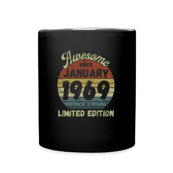 Génial depuis janvier 1969 - Anniversaire - Mug uni - noir - Devant
