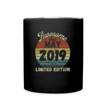 Awesome since May 2019 - Geburtstag - Tasse einfarbig - Schwarz - Vorne