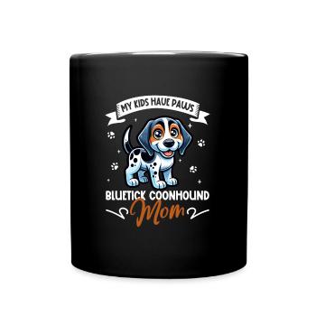 Bluetick Coonhound Maman - Mug uni - noir - Devant