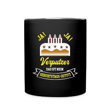 Verputzer Geburtstag Geburtstagsgeschenk Handwerk - Tasse einfarbig - Schwarz - Vorne