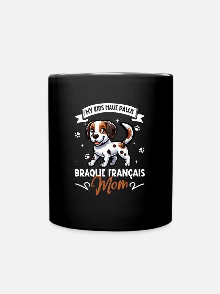 Braque Français Mama - Tasse einfarbig - Schwarz