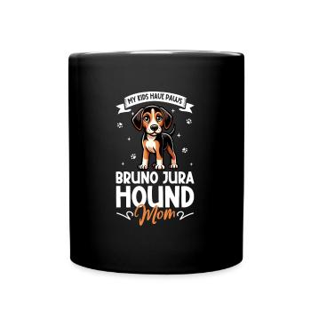 Jura Laufhund Mama - Tasse einfarbig - Schwarz - Vorne