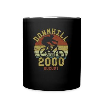 Birthday Downhill Bike Bike August 2000 - Full Colour Mug - black - Front