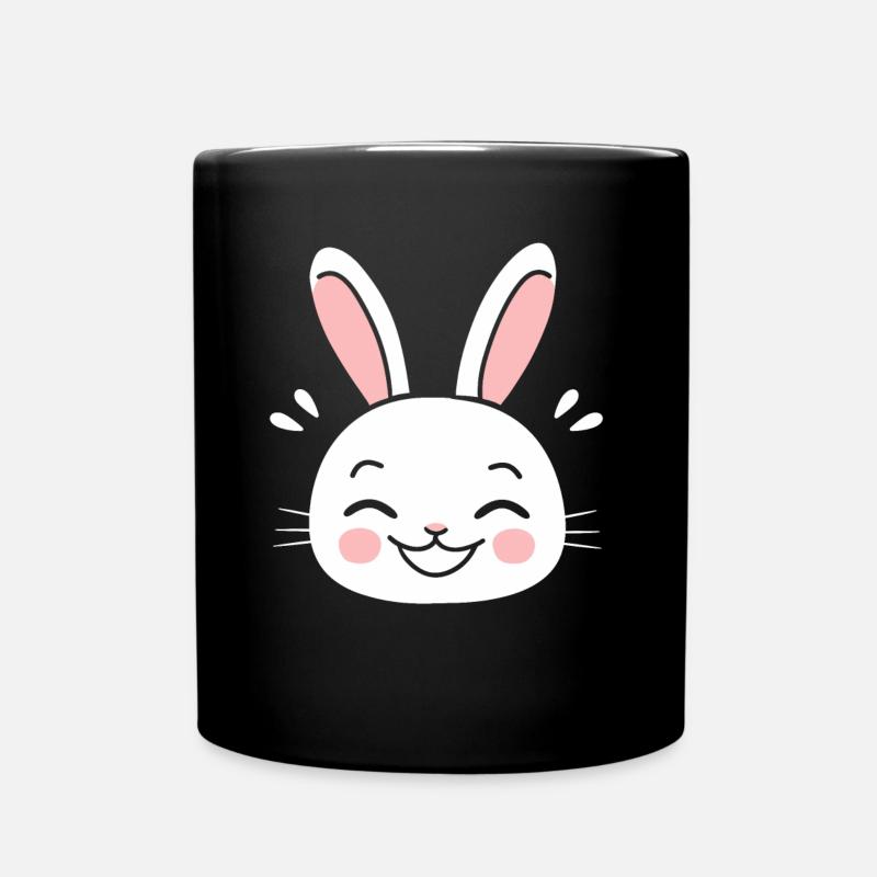 Kleiner Baby-Hase - Tasse einfarbig - Schwarz