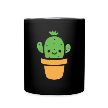 Cactus - Mug uni - noir - Devant