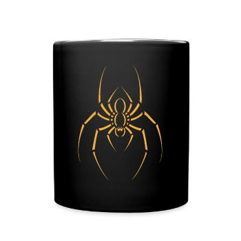 Spinne - Tasse einfarbig - Schwarz - Vorne