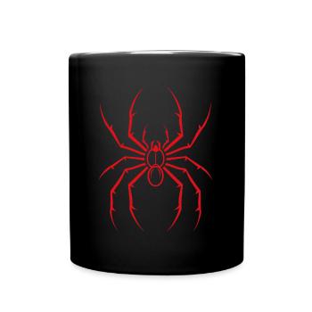 Spinne - Tasse einfarbig - Schwarz - Vorne