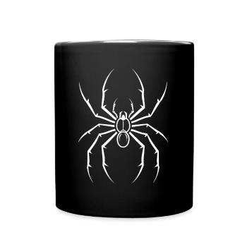 Spinne - Tasse einfarbig - Schwarz - Vorne