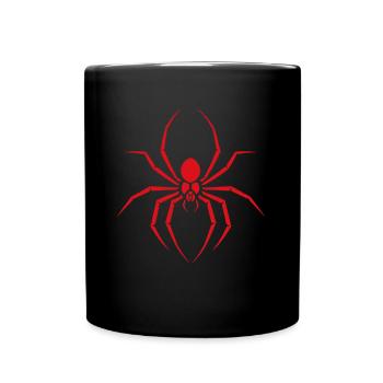 araignée - Mug uni - noir - Devant