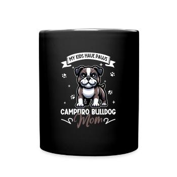 Maman bouledogue Campeiro - Mug uni - noir - Devant