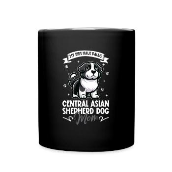 Central Asian Ovcharka Mama - Full Colour Mug - black - Front