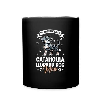 Louisiana Catahoula Leopard Dog Mama - Tasse einfarbig - Schwarz - Vorne